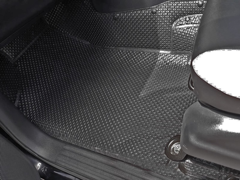 พรมกระดุมเม็ดเล็กรีดขอบ NAVARA NP-300 4ประตู สีดำ เต็มคัน