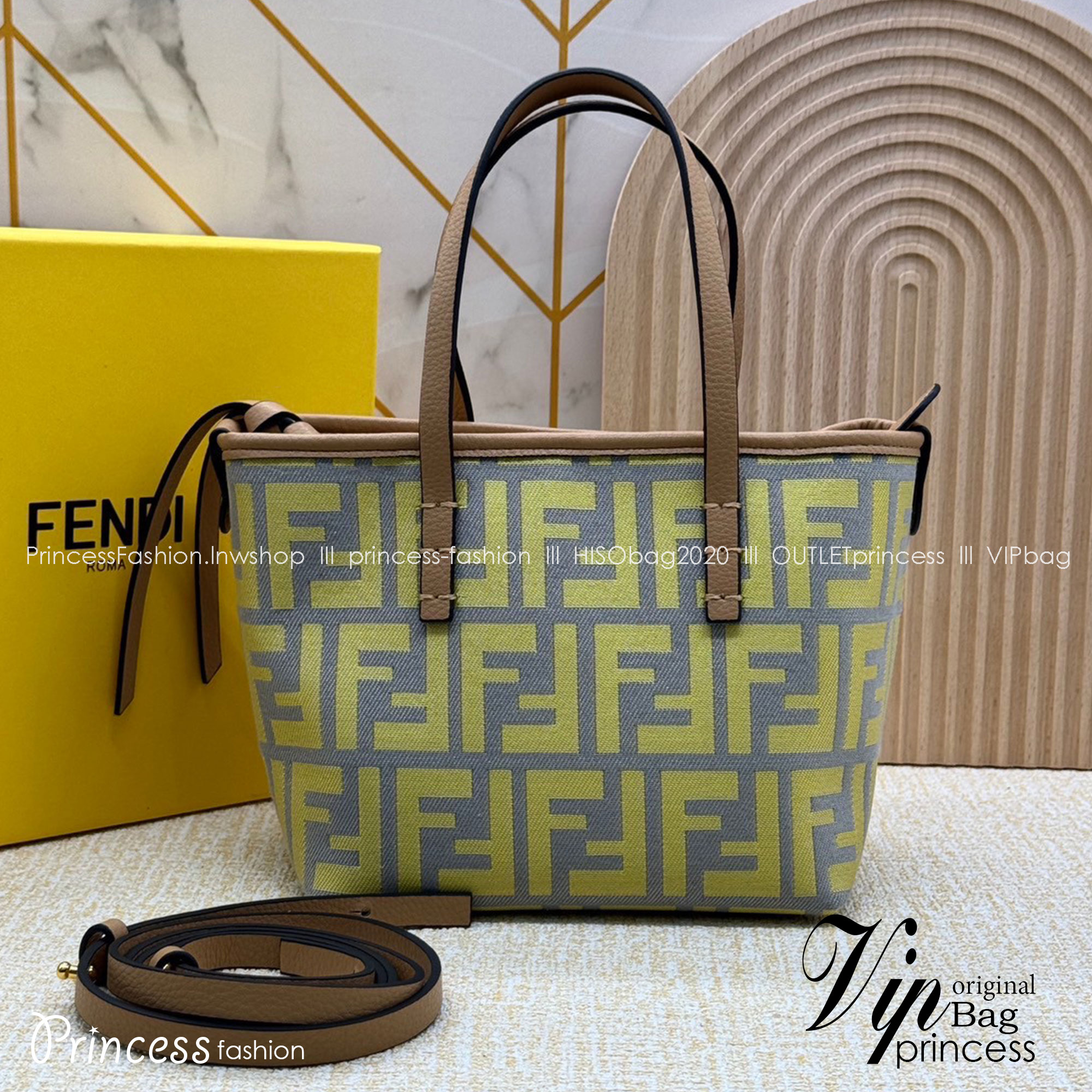 Fendi Roll Mini FF jacquard mini bag / YSL TOTE BAG MINI กระเป๋าสะพายทรงโท้ทไซส์มินิ เกรดออริ 1:1 ใช้งานต่างประเทศได้