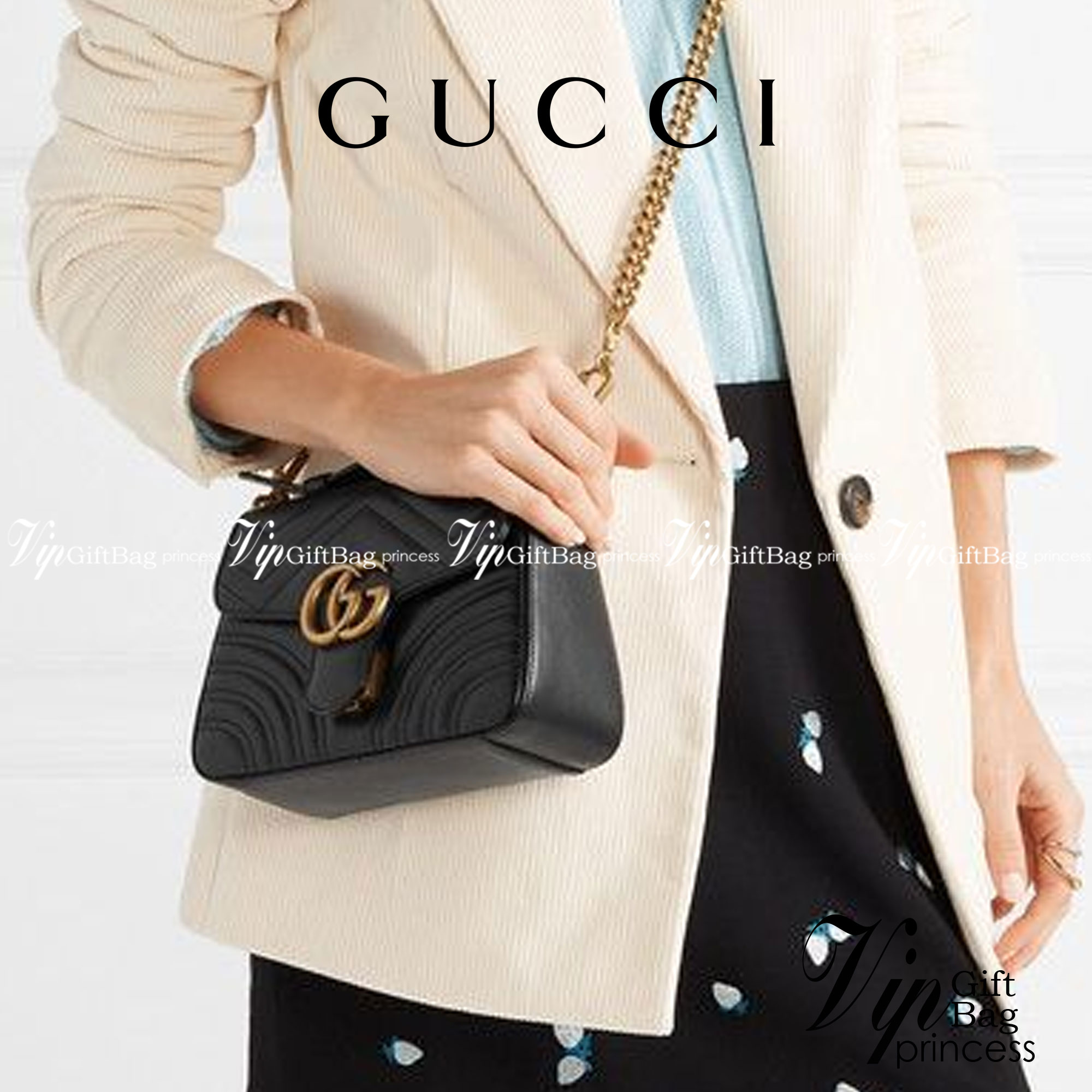 หนังแท้ GUCCI GG Marmont Mini Shoulder Bag / GG MARMONT MINI LEATHER พร้อมส่งที่ไทย งานหนังแท้ทั้งใบ สีดำคลาสสิก ใช้ได้ทุกโอกาส เป็นสีที่เข้าได้รับทุกชุด ทุกไลฟสไตส์ ภาพสินค้าถ่ายจากงานขายจริง ใช้งานต่างประเทศได้