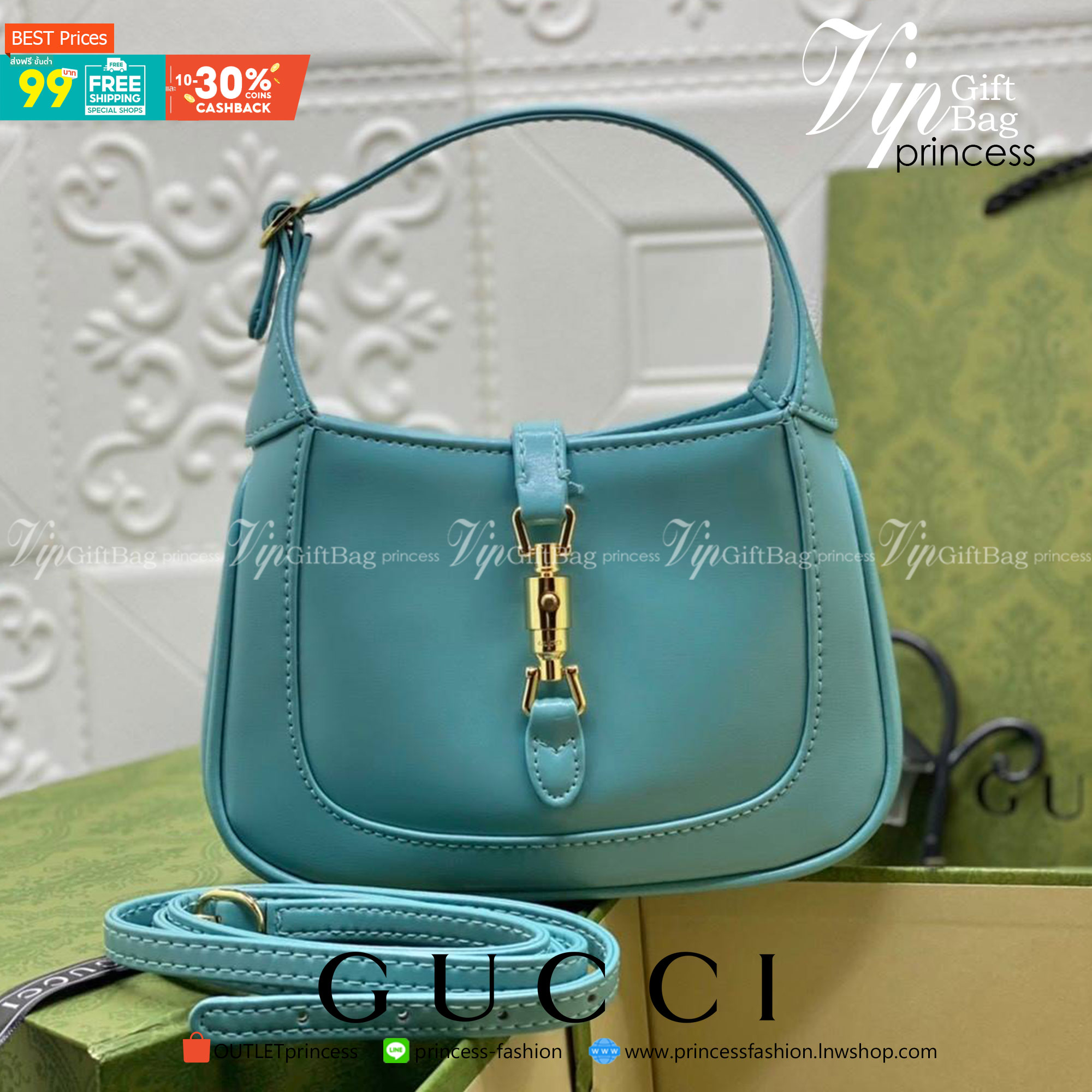 VIP GIFTbag 】หนังแท้ GUCCI Jackie 1961 mini shoulder bag กระเป่ารุ่นฮิตจาก Gucci ต้องบอกเลยว่าสำหรับสาวๆหลายคนนั้น ที่ชื่อชอบ หรือเป็นสาวกกลับแบรนด์อย่าง Gucci ต้องบอกเลยนะว่าสำหรับรุ่นนี้ห้ามพลาดไปทีเดียว บอกว่าได้เป็นตำนานควาวินเทจได้อย่างดี โดยขนาดของต