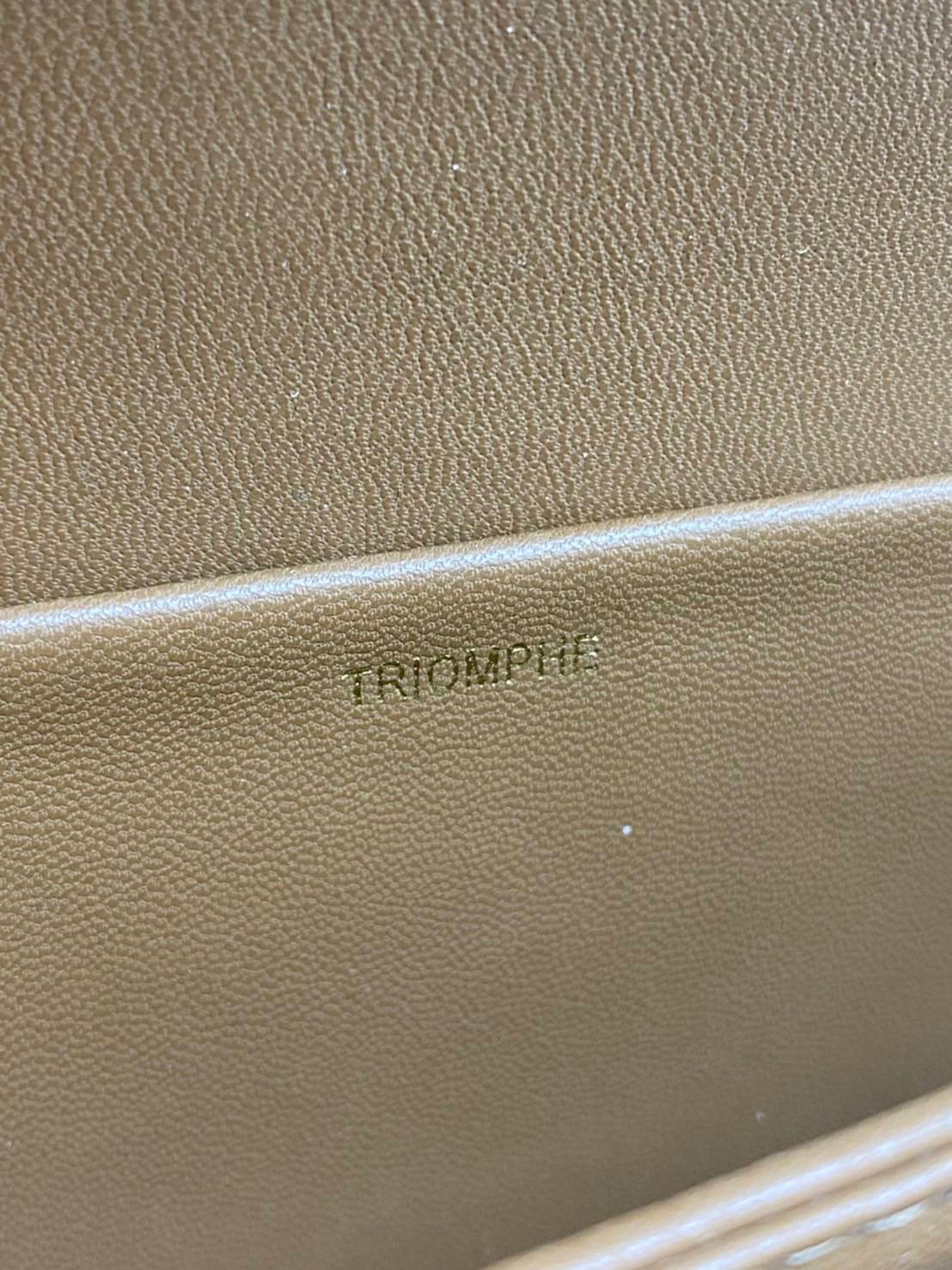 หนังแท้ CELINE TRIOMPHE CROSSBODY BAG ดีไซน์ยอดนิยมสไตล์สาว LISA ทรงสี่เหลี่ยมหนังสวยหรูอยู่ทรงเปิดปิดด้วยฝาปิดโลโก้แบรนด์อะไหล่ทอง ภายในมีช่องหลัก ช่องย่อย และช่องซิป สามารถใส่มือถือของใช้จุกจิกได้เยอะ มาพร้อมสายสะพายหนังยาวปรับระดับได้ จะสะพายไหล่ CROSS