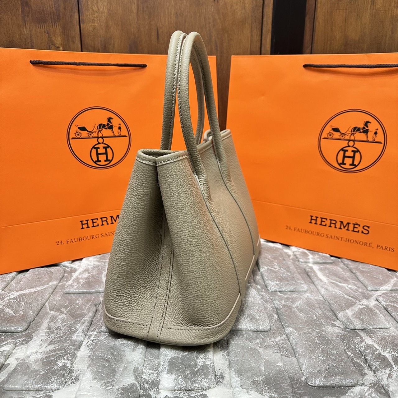 HERMES Garden Party 30 bag กระเป๋าทรงโท้ทแบรนด์หรู เอกลักษณ์ของความสง่างาม เกรดออริ สลับแท้ 1:1 ใช้งานต่างประเทศได้