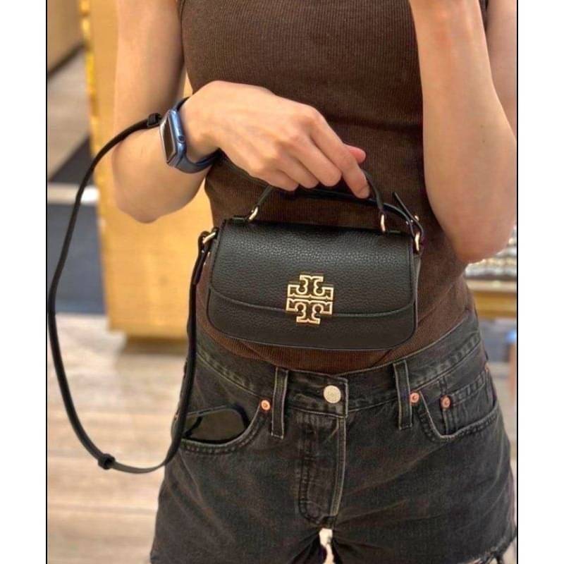 Tory Burch Britten Mini Top Handle Crossbody Bag กระเป๋าสะพายใบเล็กดีไซน์เรียบหรู เกรดออริ สลับแท้ 1:1 ใช้งานต่างประเทศได้