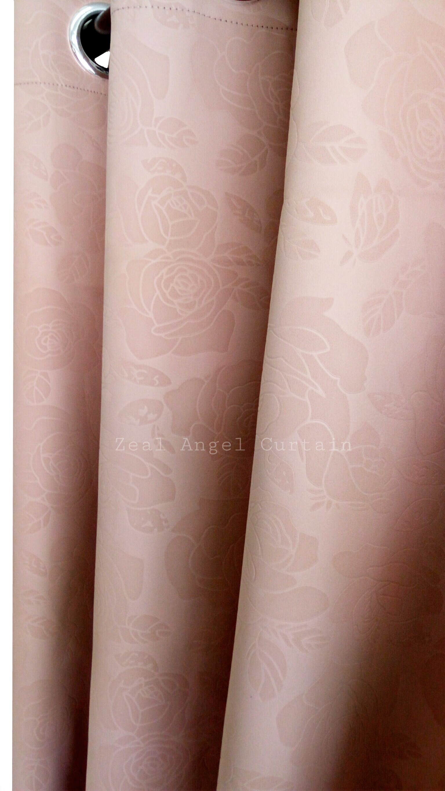 ผ้าม่านก.130*ส.180ซม./ผืน รุ่นโรซี่ (Rosy) สีชมพูนู้ด(Pink nude)