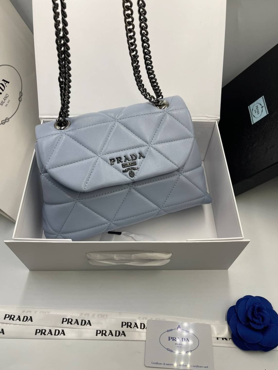 VIP 】PRADA Nappa Leather Prada Spectrum Bag หนังแท้ พร้อมส่งที่ไทย