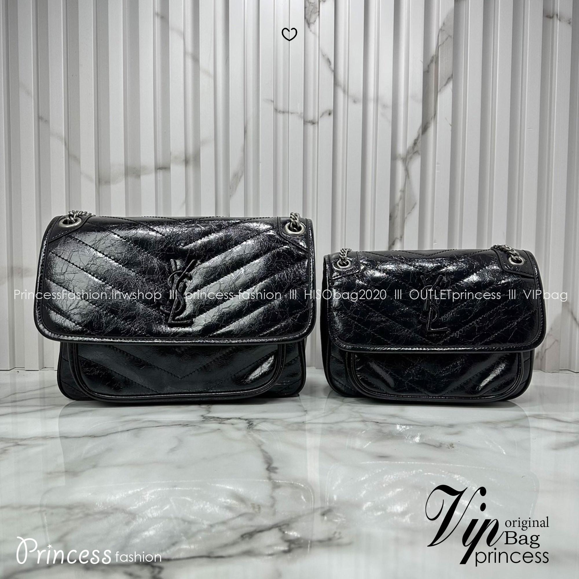 Small YSL Niki shoulder bag 9" กระเป๋าสะพายทรงคลาสสิค รุ่นยอดนิยมของแบรนด์ที่ใครๆก็ต้องมีใช้ ดีไซน์เรียบหรู 🧡เกรดออริ ใช้งานต่างประเทศได้