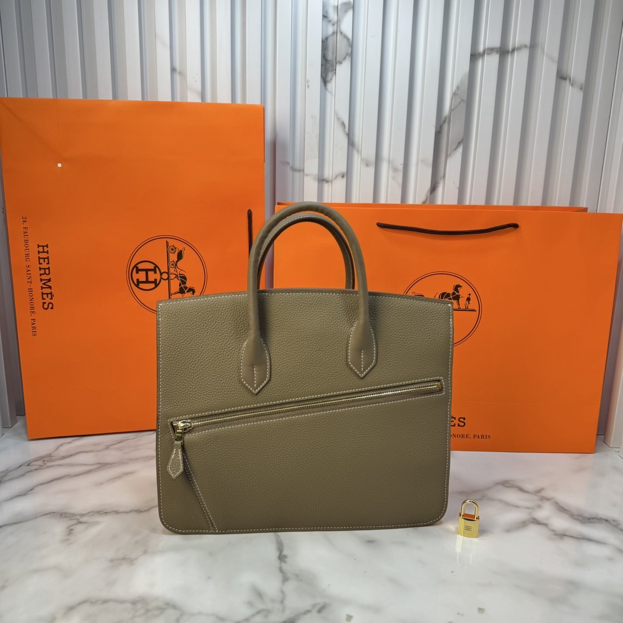 ORI หนังแท้ | Hermes Birkin Desordre 30 Bag กระเป๋าสะพายดีไซน์ใหม่ หรูหรา