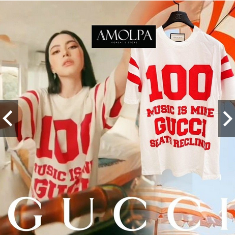 Gucci T-Shirt ภาพสินค้าจริง พร้อมส่งที่ไทย 100ปี Collection สวยยบาดใจ ผ้าเด้งงง นุ่ม ลื่นน ต้องมี !!ดาวิยังใส่ค้า เป๊ะสุดจริงๆ เสื้อยืด งานน่ารักมาก ผ้าเด้งใส่สบายมากกกก ห้ามพลาดเลยนะคะ ใส่สบายสุดๆ