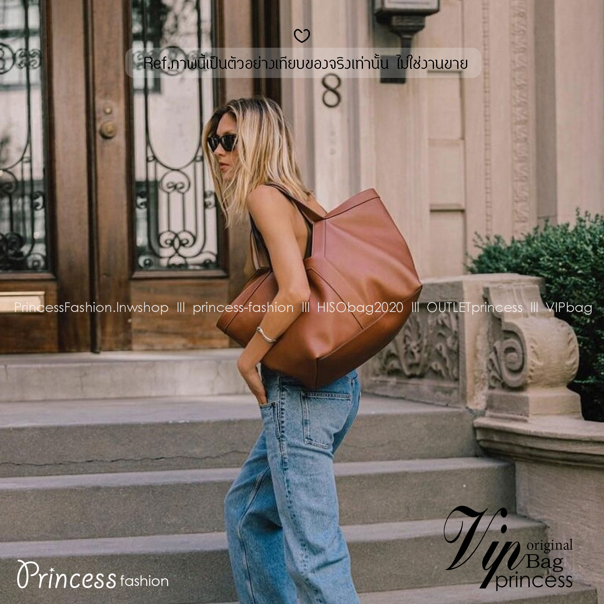 YSL Y TOTE IN LEATHER BAG กระเป๋าสะพายทรงโท้ทใบใหญ่ รุ่นใหม่ล่าสุด งานหนังแท้สวยเต็มใบ ดีไซส์เรียบหรูดูแพงอย่างแท้จริง ภายในโล่งกว้างมาก จุของได้เยอะสุด เอาใจสายแบกแต่ยังคงความหรูไว้ในตัวอย่างแน่นอน