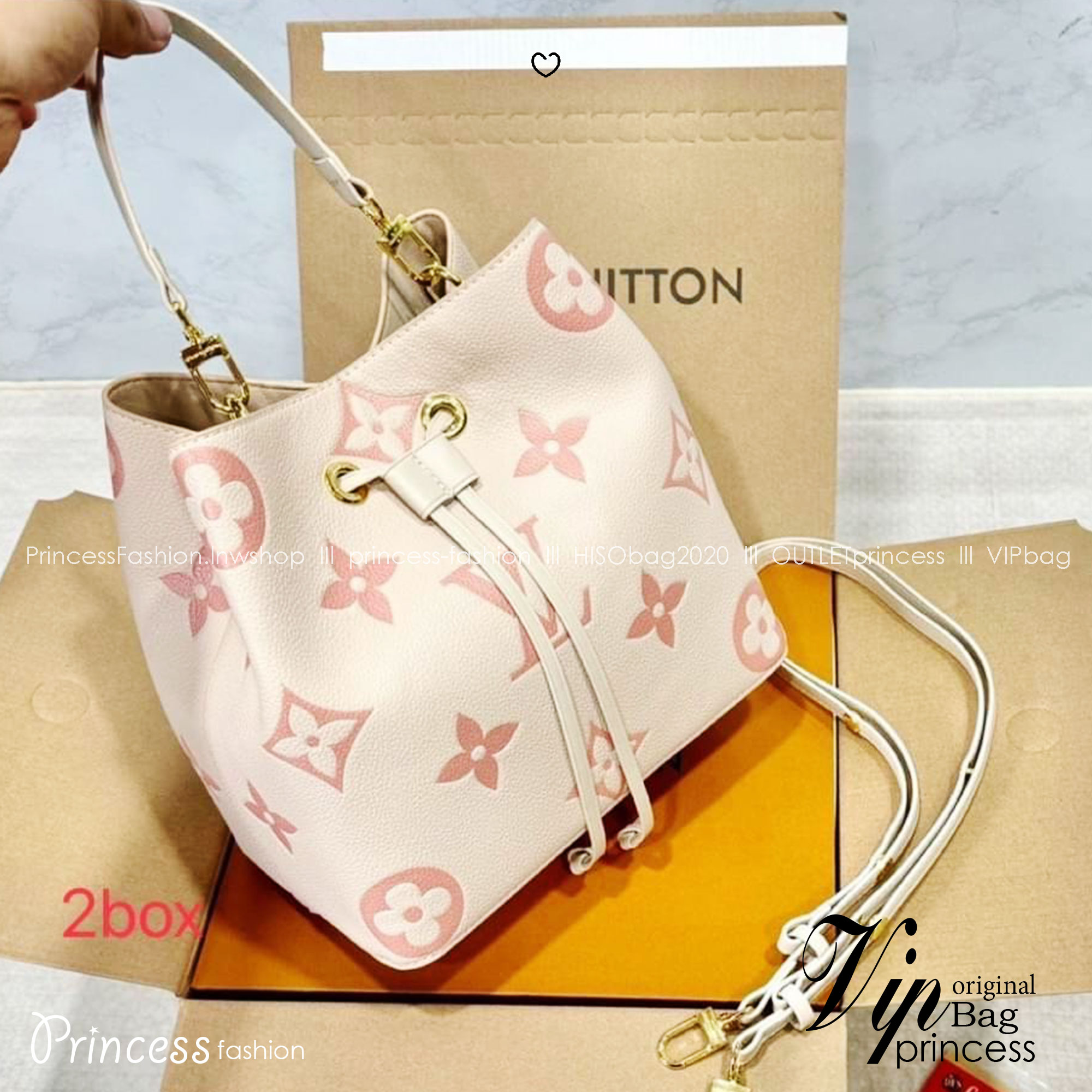 LV NeoNoe MM Monogram Flower กระเป๋าสะพายทรงบัคเก็ตเสน่ห์ชวนหลงใหล อีกหนึ่งรุ่นท็อปฮิต ที่ไม่มีไม่ได้จริงๆ