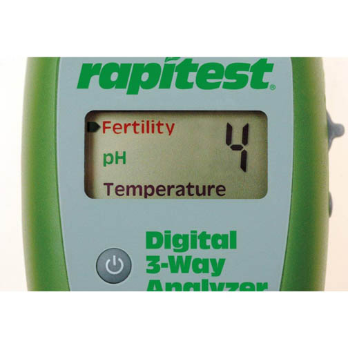 เครื่องวัดดิน 3in1 ระบบดิจิตอล ใช้วัดปุ๋ย NPK โดยรวมในดิน, วัด pH ดิน, อุณหภูมิดิน Rapitest 1835
