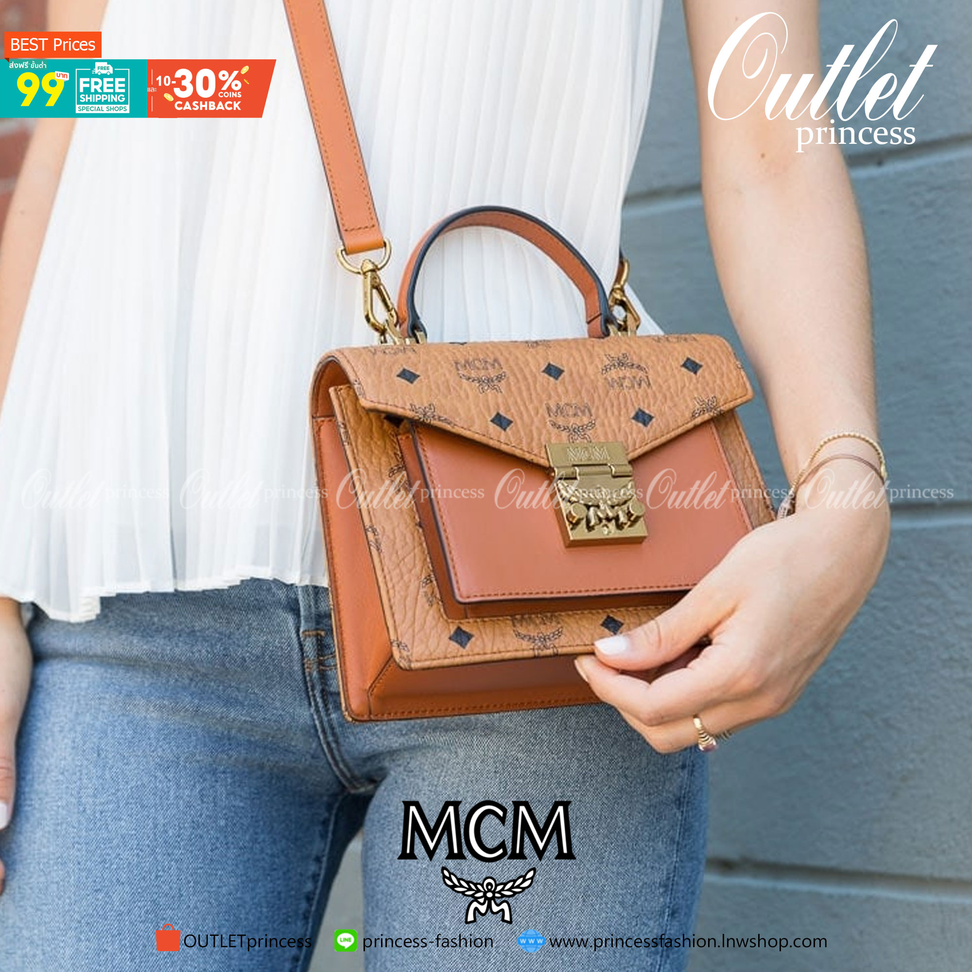 M.C.M MEDIUM PATRICIA SATCHEL IN VISETOS ไซส์กลางมาให้จับต้องแล้วจ้า!! รุ่นที่สาวๆต่างถามหา!! ต้องไอเท็มนี้เลย กระเป๋าถือ/สะพาย ทรงสวยหรู เหมาะกับทุกๆโอกาส ดีไซน์ออกมากึ่งเป็นทางการ แต่ใช้งานได้ทุกสไตล์ วัสดุหนังแคนวาสคุณภาพดีสลับหนังแท้ เปิด-ปิดด้วยตัวกด