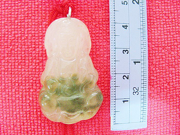 สินค้าหมดค่ะ สร้อยคอจี้หยกเจ้าแม่กวนอิม(เสริมดวงราศีมังกร)ค่ะ