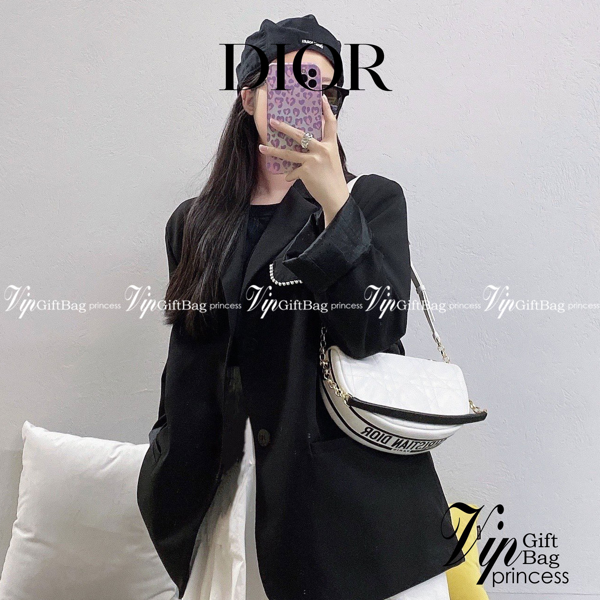 หนังแท้ DIOR MEDIUM DIOR VIBE HOBO BAG รุ่นใหม่ล่าสุด พร้อมส่งที่ไทย เกรดออริจินอลหนังแท้ สวยมากค่ะ ภาพสินค้าถ่ายจากงานขายจริง ใช้งานต่างประเทศได้