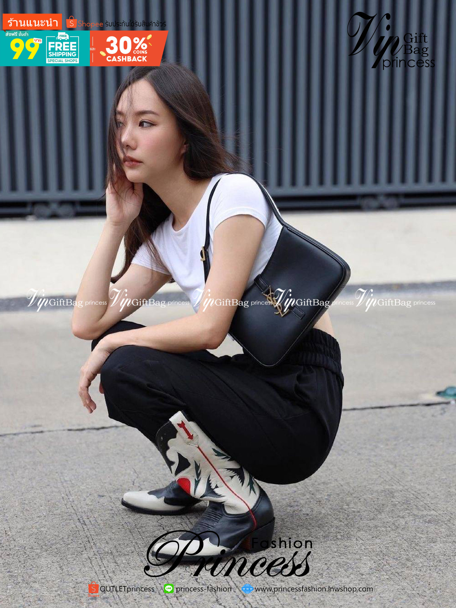 สวยสะกดทุกสายตา แรกเห็นก็หลงรักแล้วจ้าา VIP YSL Le 5 à 7 mini leather shoulder bag / YSL HOBO BAG กระเป๋าที่ดูหรู และคลาสสิคมากๆ ในตอนนี้ หนังแท้อย่างดี สัมผัสแล้วรู้สึกถึงความนิ่มของหนังเลยค่ะ