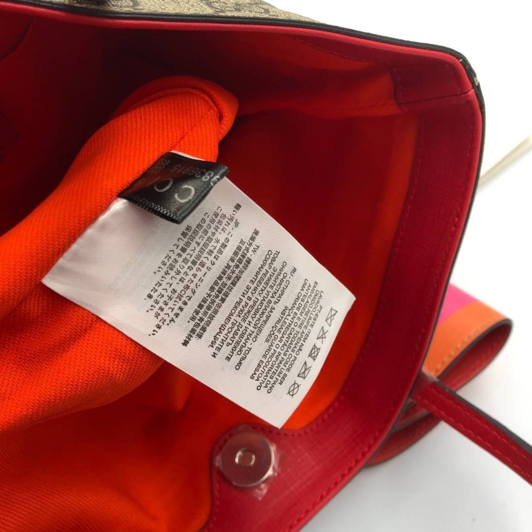 VIP 】Animal-Friendly Gucci Kid GG Supreme Tote Bag งานหนังแท้ทรงตั้งสวย ขนาดกะทัดรัด จุของได้เยอะ ใช้ได้ทั้งเด็กและผู้ใหญ่ น่ารักมากค่ะ