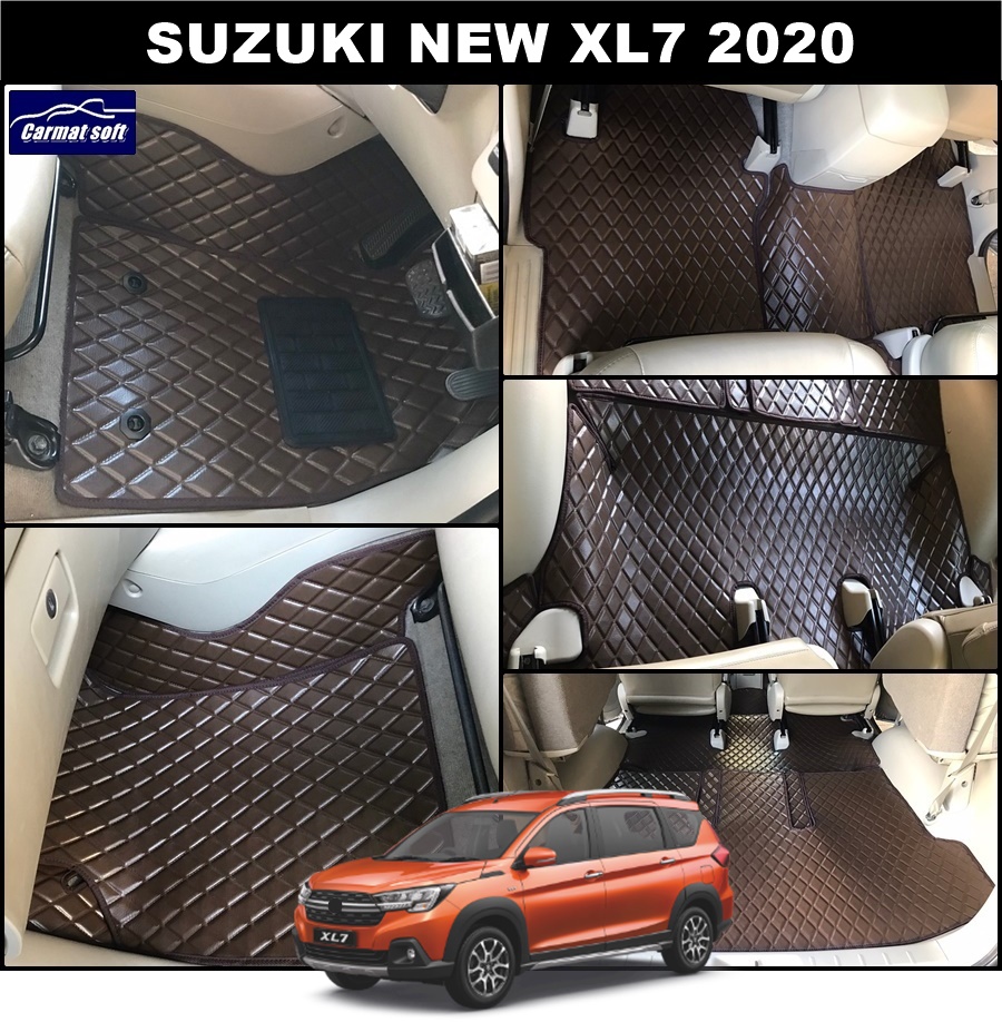 พรมปูพื้นรถยนต์ SUZUKI XL7 ยางปูพื้นรถEVA ลายDIAMOND รวมแผ่นท้าย +ปิดเบาะ เต็มคัน