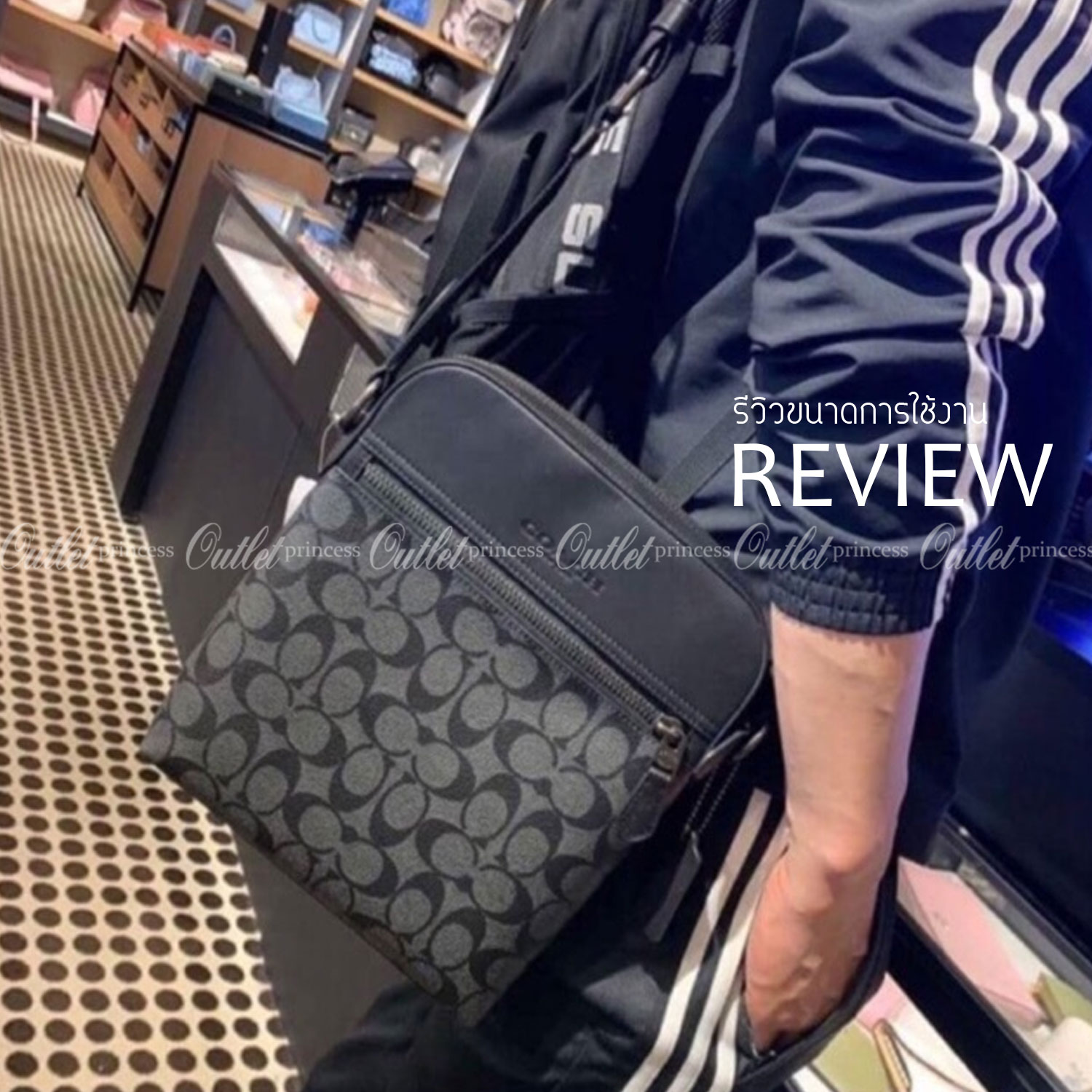 COACH HOUSTON FLIGHT BAG IN SIGNATURE CANVAS (F73336) ขายดีตลอดกาล!! คลาสสิคไม่มีใครเกิน!! กระเป๋าสะพายข้างทรงแมสเซ็นเจอร์ยอดฮิต ทรงสวย ดูดี 🔥 เป็นอีกรุ่น ที่พลาดแล้วต้องรอนานมากๆ ฮ๊อต ฮิต สุดๆ ใช้ได้ทุกเพศ Unisexสุดๆ เท่ห์มากบอกเลย จะออกงานไหน ไม