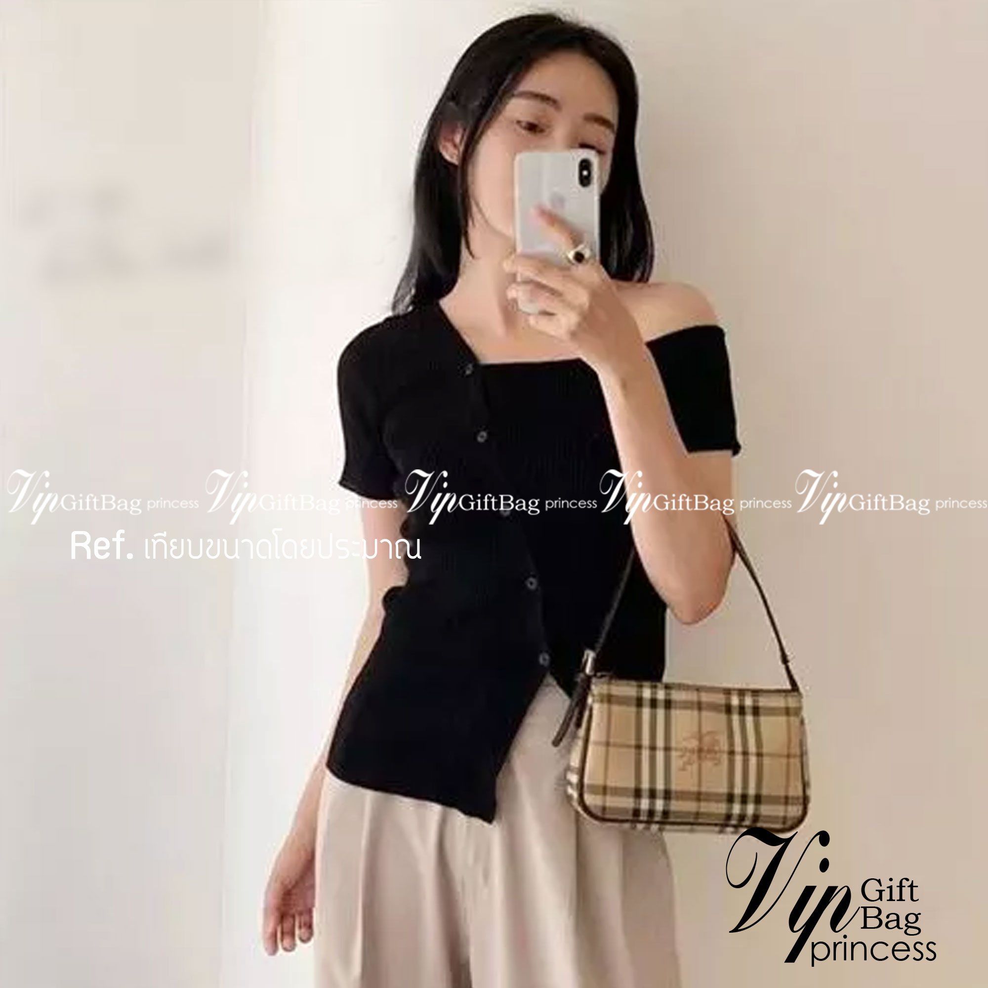 Burberry Vintage Bag / Burberry Nova Check Small Shoulder Bag พร้อมส่งที่ไทย กระเป๋าสะพายไหล่ Vintage Check ที่ถือว่าเป็นสัญลักษณ์อันเก่าแก่ของแบรนด์ ภายในเป็นช่องโล่งกว้าง และมีคุณสมบัติการใช้งานที่ครบครัน