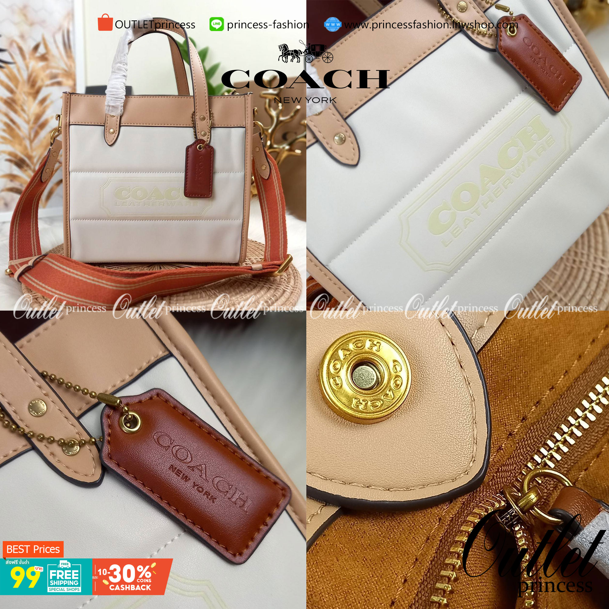 COACH CASUAL STYLE STREET STYLE 2WAY PLAIN LEATHER ELEGANT STYLE (C6958 C6852) 🌺 ที่สุด! ของที่สุด!! กระเป๋าถือ กระเป๋าสะพายรูปทรงสุดฮิต สุดคลาสสิค รุ่น UNISEX ที่ชิคๆ สบายๆ ได้ทั้งชายและหญิง// วัสดุหนังแท้ทั้งใบ ตัดเย็บด้วยหนังเนื้อนุ่มพิเศษ หนา 