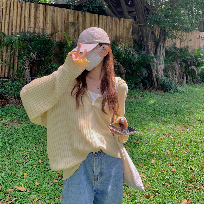 พร้อมส่ง 🍒⛱ Prom tops เสื้อคลุมแขนยาวผ้าไหมพรมทออย่างดีสีเหลือง (IN36940)