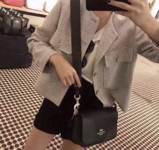 Coach COACH SMALL JES MESSENGER WITH SIGNATURE CANVAS STRAP