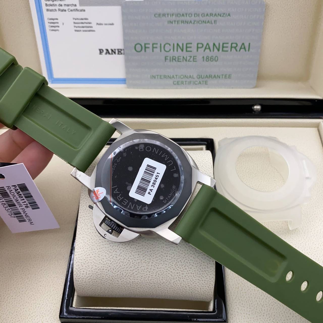 ORI | นาฬิกาพันนาราย PANERAI CC Size 46mm gmt ตั้งได้ ระบบออโต้ เกรดออริจินอล สลับแท้