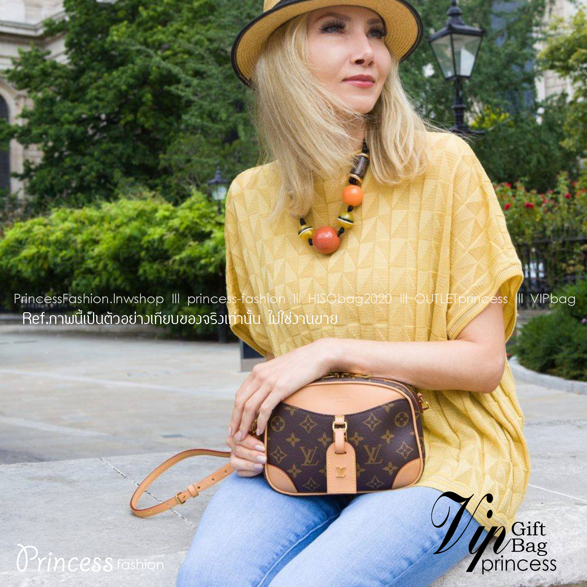 LV Deauville Mini Monogram Canvas bag เดอะเบสท์เซลเลอร์ ที่ใครก็ตามหา กับกระเป๋าสะพายทรงกล่อง ไซส์เล็กกะทัดรัด พกพาสะดวก รูปทรงสวยหรู วัสดุหนังแคนวาสสลับหนัง