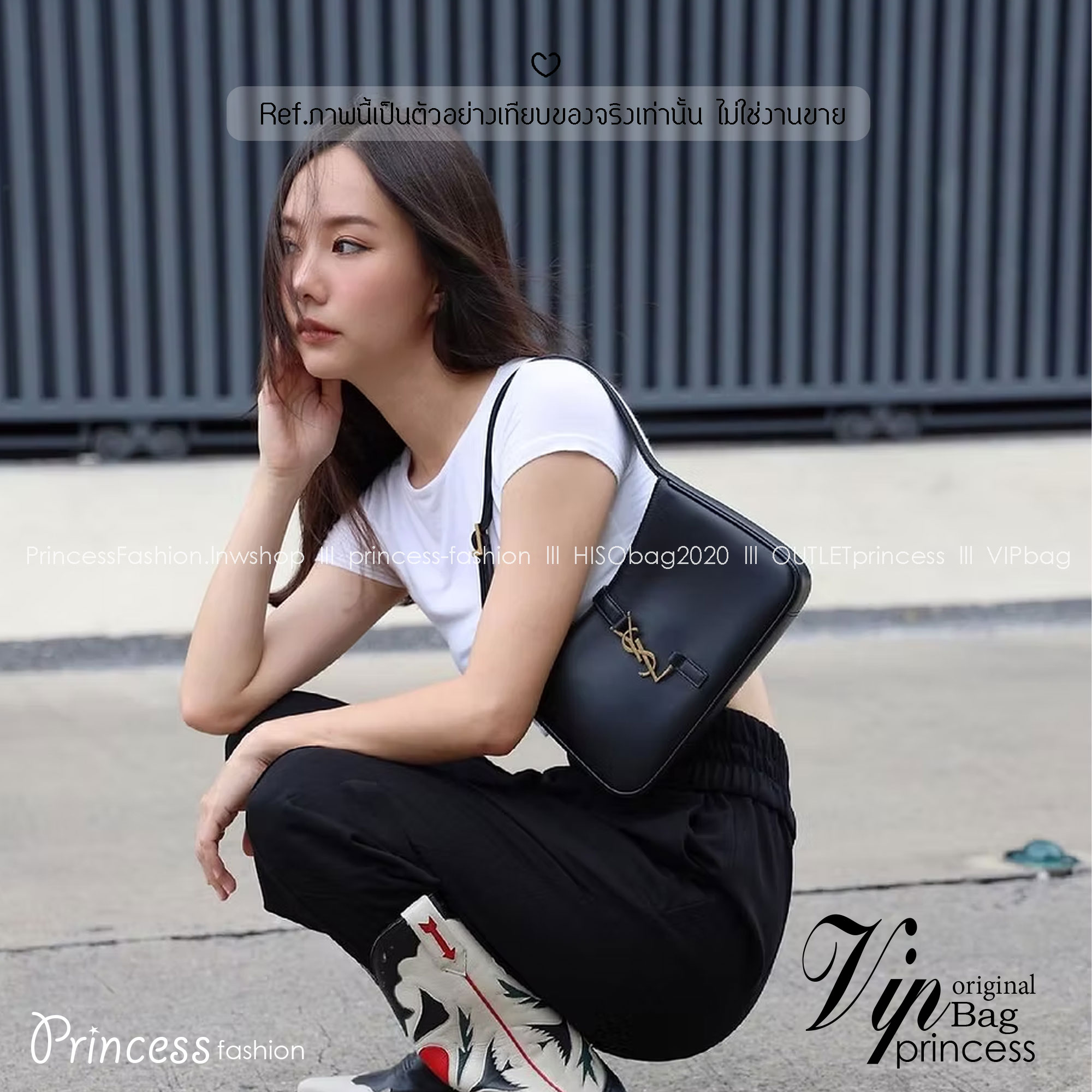 YSL le 5 à 7 Hobo Bag กระเป๋าสะพายไหล่ดีเทลหรู ฮอตไม่หยุด ฉ่ำสุดตัวแม่ คลาสสิค ดีเทลหรู สวยครบทุกมุมตอบโจทย์ทุกไลฟ์สไตล์ ใช้งานได้ง่ายและสะดวก หนังเรียบสวยน้ำหนักเบา คมชัด ดูแพงที่สุด