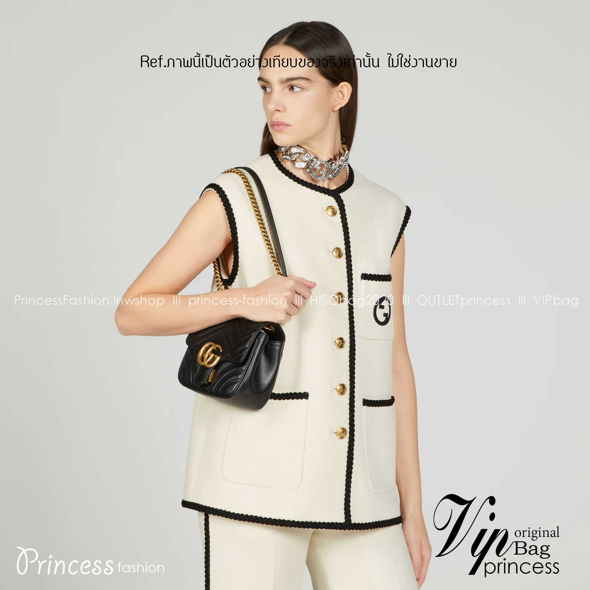 GG MARMONT MATELASSE MINI TOTE BAG / GG MARMONT mini shoulder bag พร้อมส่ง 2 สี กระเป๋าสะพายมินิคลาสสิค สะพายขับผิว ดูแพง อัพลุคได้สบายๆ