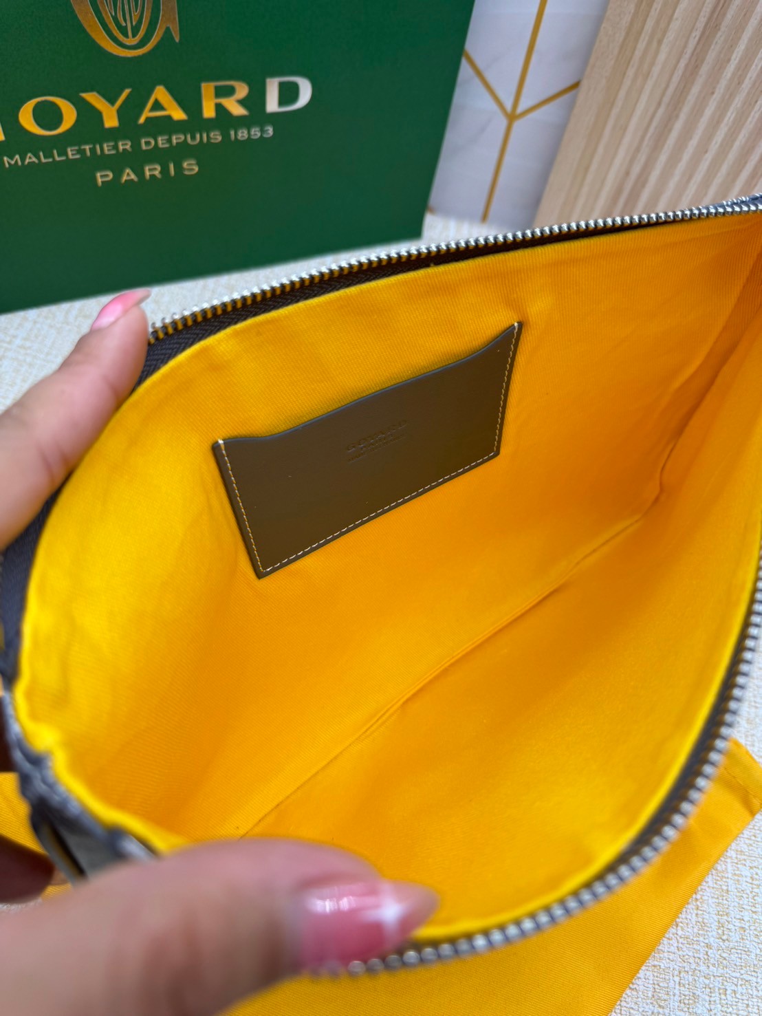 พร้อมส่ง GOYARD CLUTCH BAG unisex 30cm กระเป๋าคลัช ใช้ได้ทั้งชายหญิง เกรดออริ สลับแท้ 1:1 ใช้ต่างประเทศได้ ภาพถ่ายจากงานขายจริง