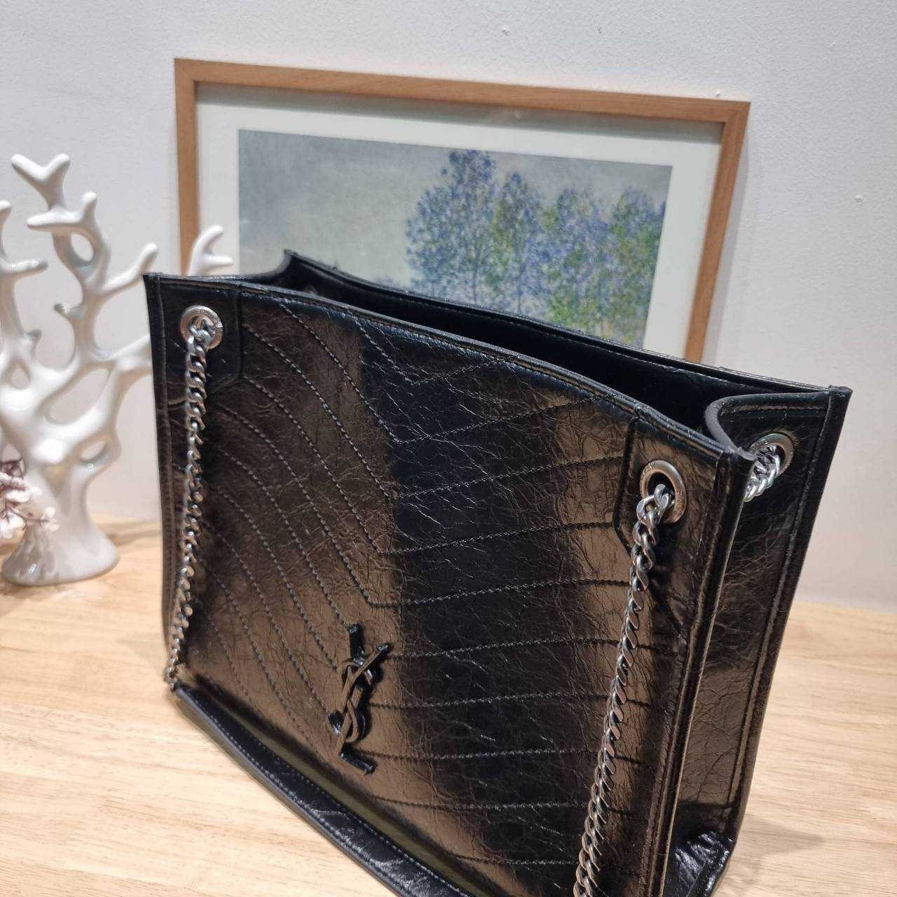 Ysl niki tote bag กระเป๋าสะพายไหล่ทรงโท้ทใบใหญ่ เกรดออริ 1:1 ใช้งานต่างประเทศได้