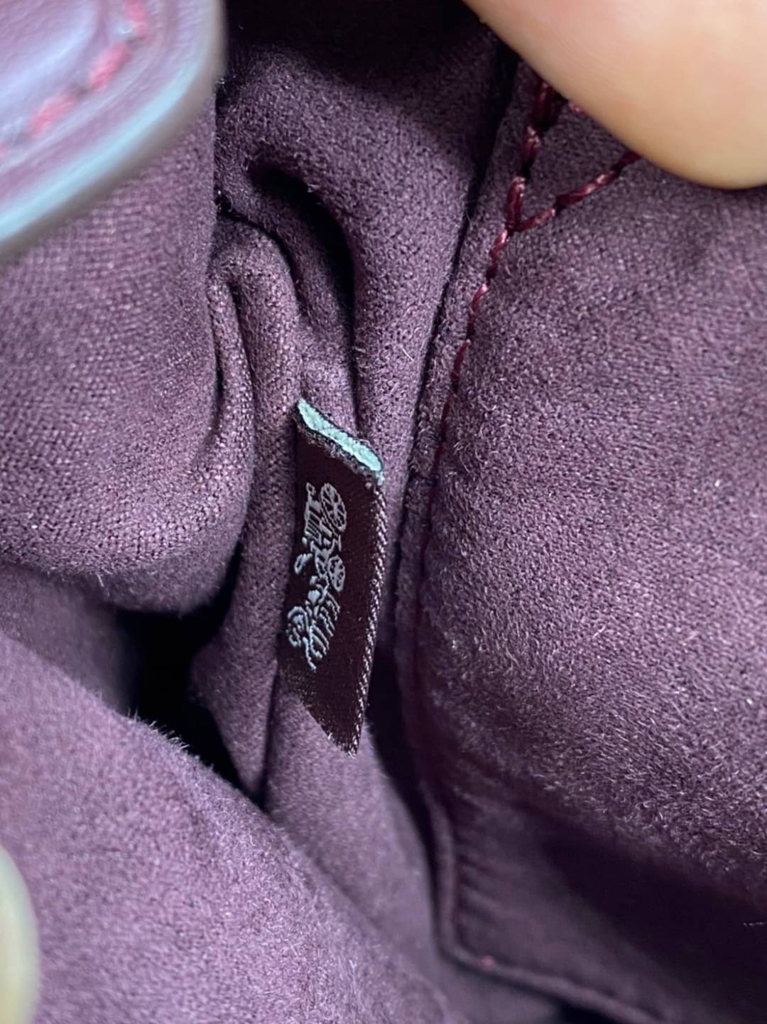 COACH TILLY TOP HANDLE SATCHEL WITH GINGHAM PRINT (COACH F76615) BROWN PINK MULTI/GOLD