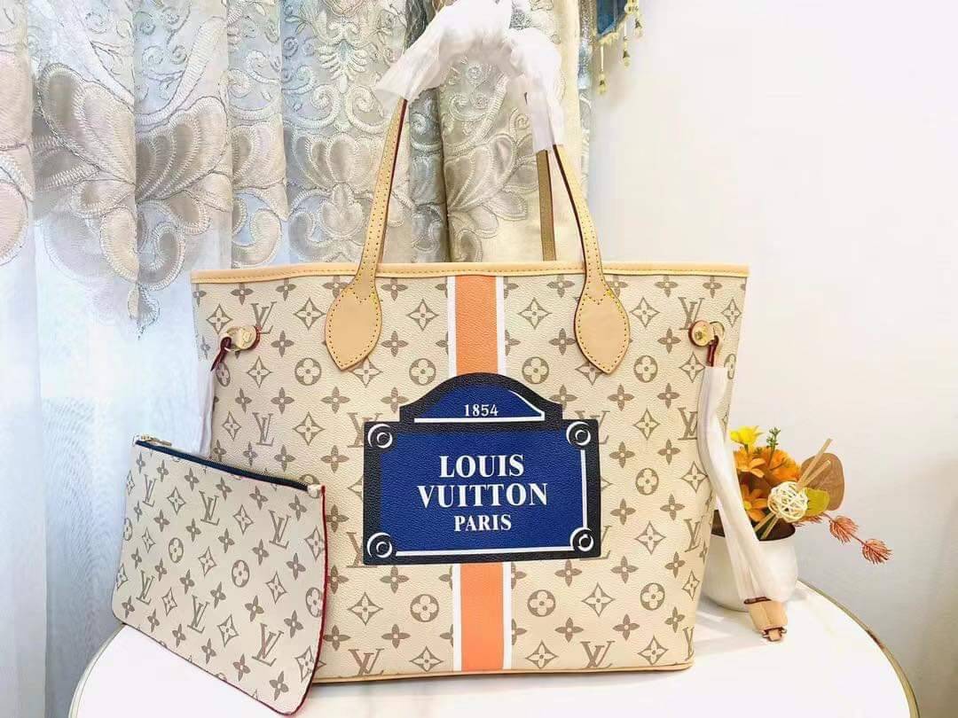 LV Neverfull MM Monogram Empreinte / LV Tote Bag ดีไซน์สีใหม่ พร้อมใบเล็ก สีสันโดดเด่นไม่ซ้ำใคร แต่งแต้มลงบนกระเป๋าสร้างดีเทลให้ดูมีมูลค่าเพิ่มขึ้น อัพลุคได้เลย