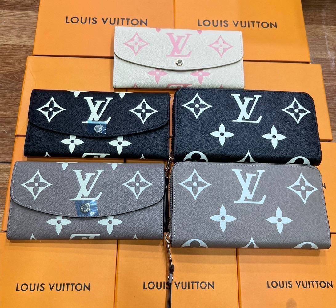 ORI หนังแท้ | LV Zippy wallet two-tone Monogram Empreinte leather / LV Long Wallet กระเป๋าสตางค์ใบยาวซิปรอบ กระเป๋าสตางค์ผู้หญิง