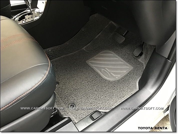 พรมดักฝุ่นไวนิลรีดขอบTOYOTA SIENTA เต็มคัน สวยงาม หนานุ่ม สบายเท้าที่สุด เข้ารูป