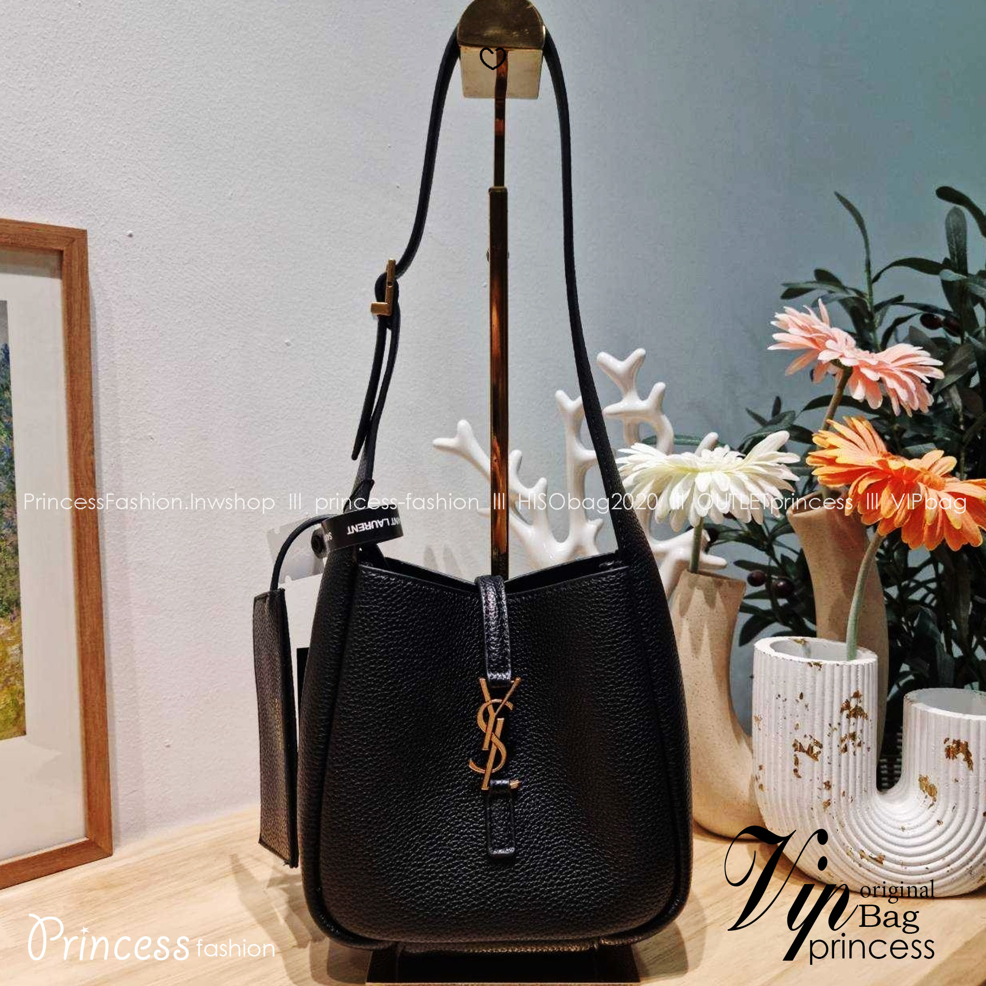 MINI YSL LE 5 À 7 SOFT BABY IN SMOOTH LEATHER กระเป๋าสะพายทรงโฮโบ ขนาดใหม่ baby สวยฟาด ดาเมจคือร้อนฉ่าสุดๆ! ดีไซน์สุดคลาสสิค ควรมีที่สุดค่า เกรดออริ 1:1 ใช้งานต่างประเทศได้