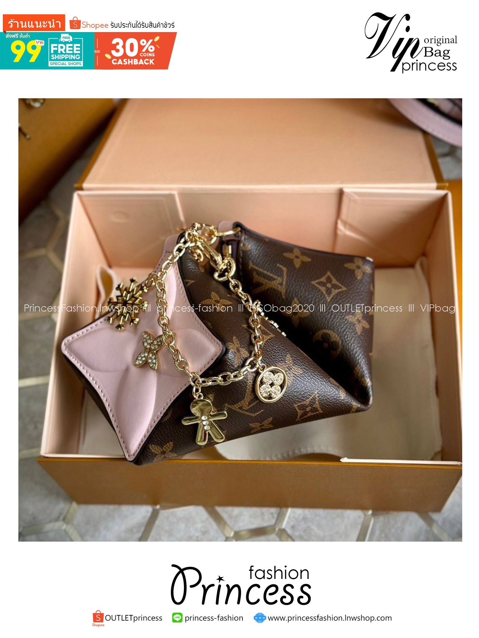 พร้อมส่ง 3 สี LV Bloom Pouch Monogram Flower coated canvas / Rose Jasmine / Banana / Denim กระเป๋าสะพายรุ่นใหม่ โดดเด่นด้วยรูปทรงทันสมัย Monogram Flower