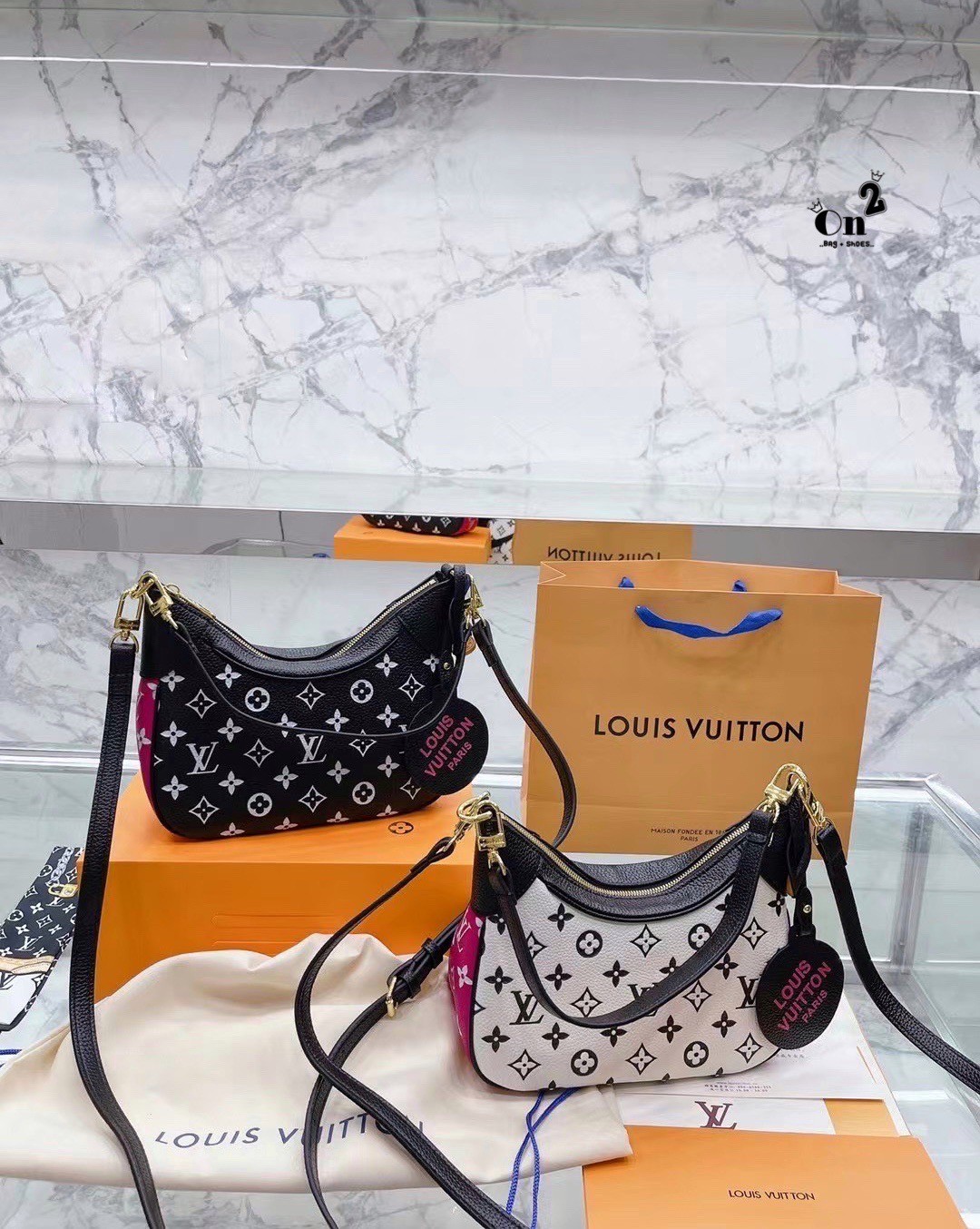 LV Replica Bagatelle BB Leather Hobo Bag / LV Bagatelle BB bag กระเป๋าสะพายสุดหรู มาใหม่ชนช้อปค่า ใบเล็กซิปบน หนังลายโมโนแกรม งานสวยเป๊ะที่สุดเป๊ะทุกมุม ปั้มทุกจุด ใช้ได้ Everyday Look เลยค่า ดีไซน์ทรงคลาสสิค มาพร้อมสายสะพายยาวงานจริงสวยทุกมุมเป๊ะปังมากค่