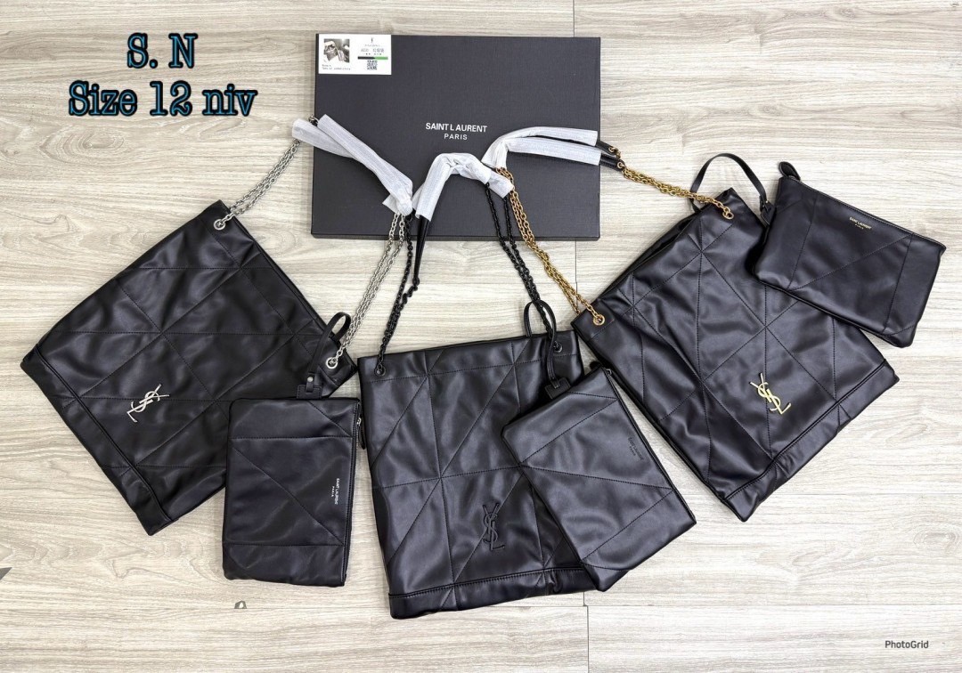 YSL JAMIE 4.3 POCHON / YSL TOTE BAG กระเป๋าสะพายทรงโท้ทใบใหญ่รุ่นใหม่ งานหนังเรียบเต็มใบ สัมผัสหนังนุ่มลื่นสวยหรู รูปทรงใช้งานง่าย