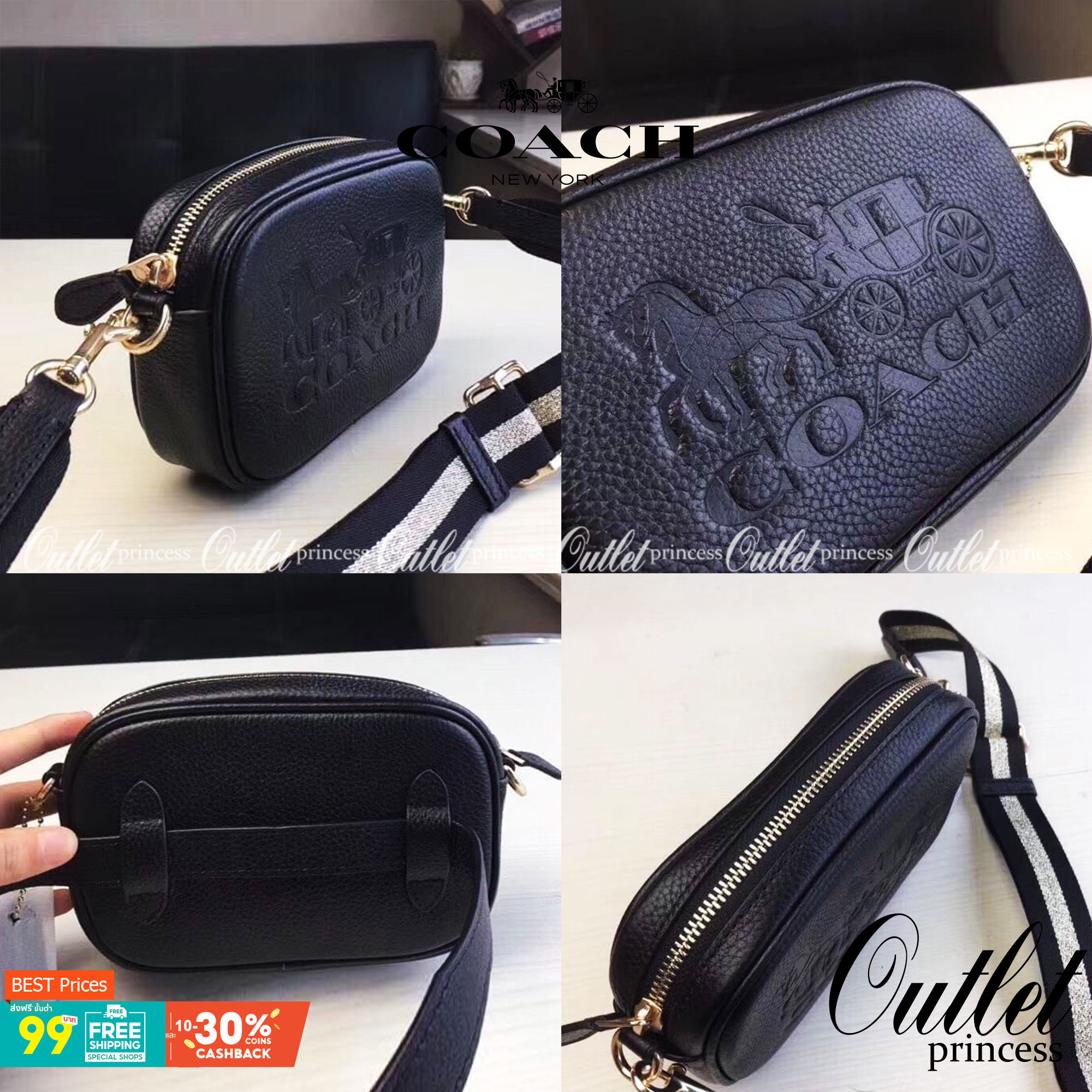 COACH JES CONVERTIBLE BELT BAG IN COLORBLOCK 2IN1 !! กระเป๋าคาดอก/สะพายข้าง ใช้ได้ถึง 2 แบบ!! คุ้มค่ามากที่สุด!! วัสดุหนัง pepble ดีไซน์เรียบ แต่หรู ภายในเป็นช่องโล่ง ใบนี้สาวๆที่ไม่ชอบพกของเยอะ เหมาะมากๆน้า 🙇♀️ ของดีราคาจับต้องได้ ไอเท็มนี