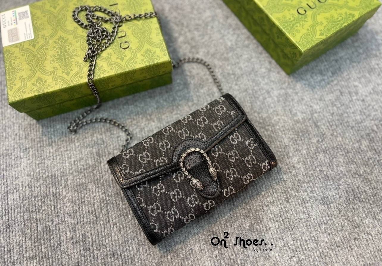 GUCCI Dionysus GG chain wallet / GG Dionysus Wallet พร้อมส่งที่ไทย งานสวยเลยค่า ขนาดกำลังน่ารัก อะไหล่สั่งผลิตเฉพาะรุ่น สะพายขึ้นไหล่คือสวยหรูเลยค่า