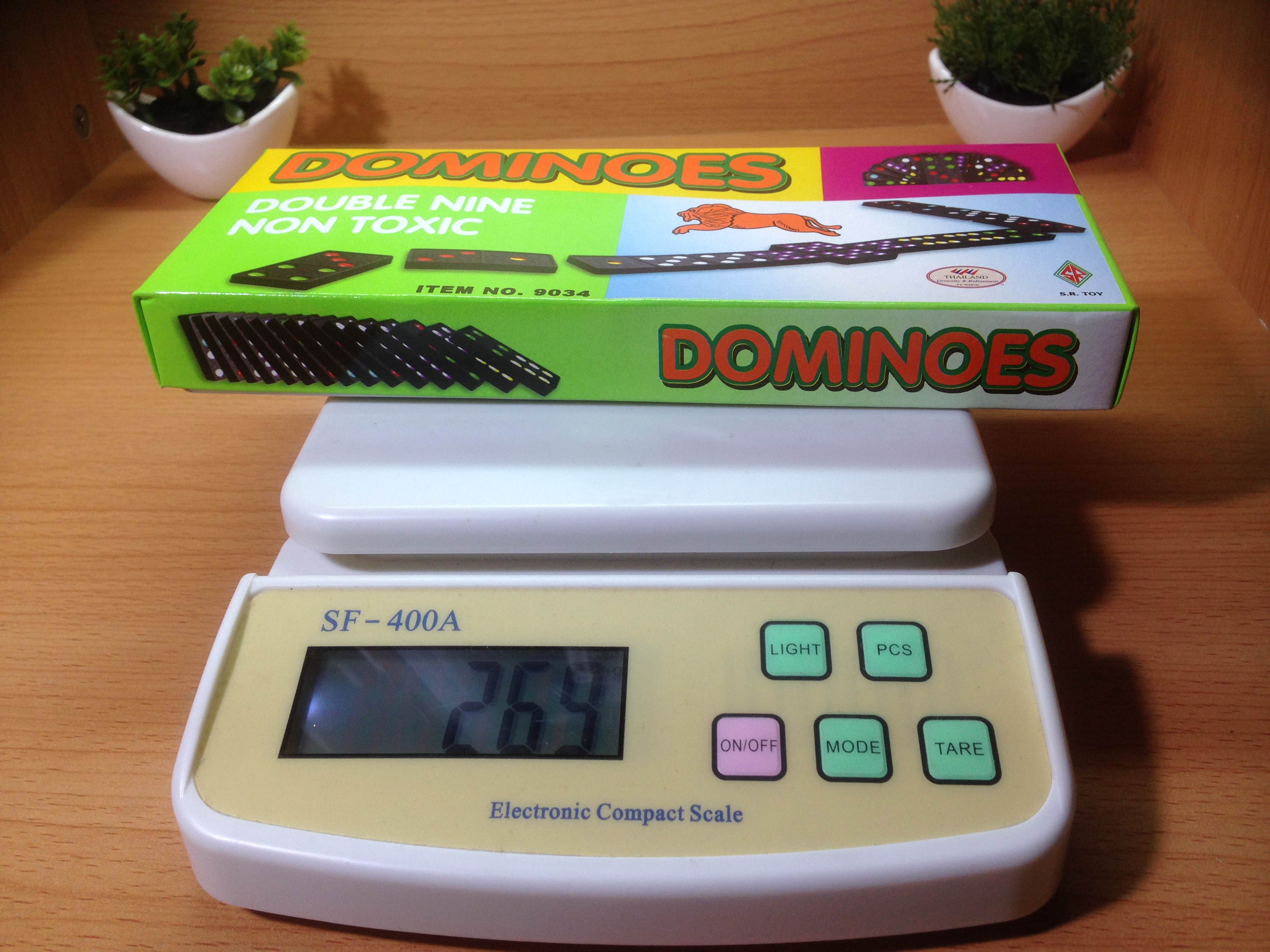 โดมิโน่พลาสติก No.9034 จำนวนโดมิโน่ 55 ชิ้น