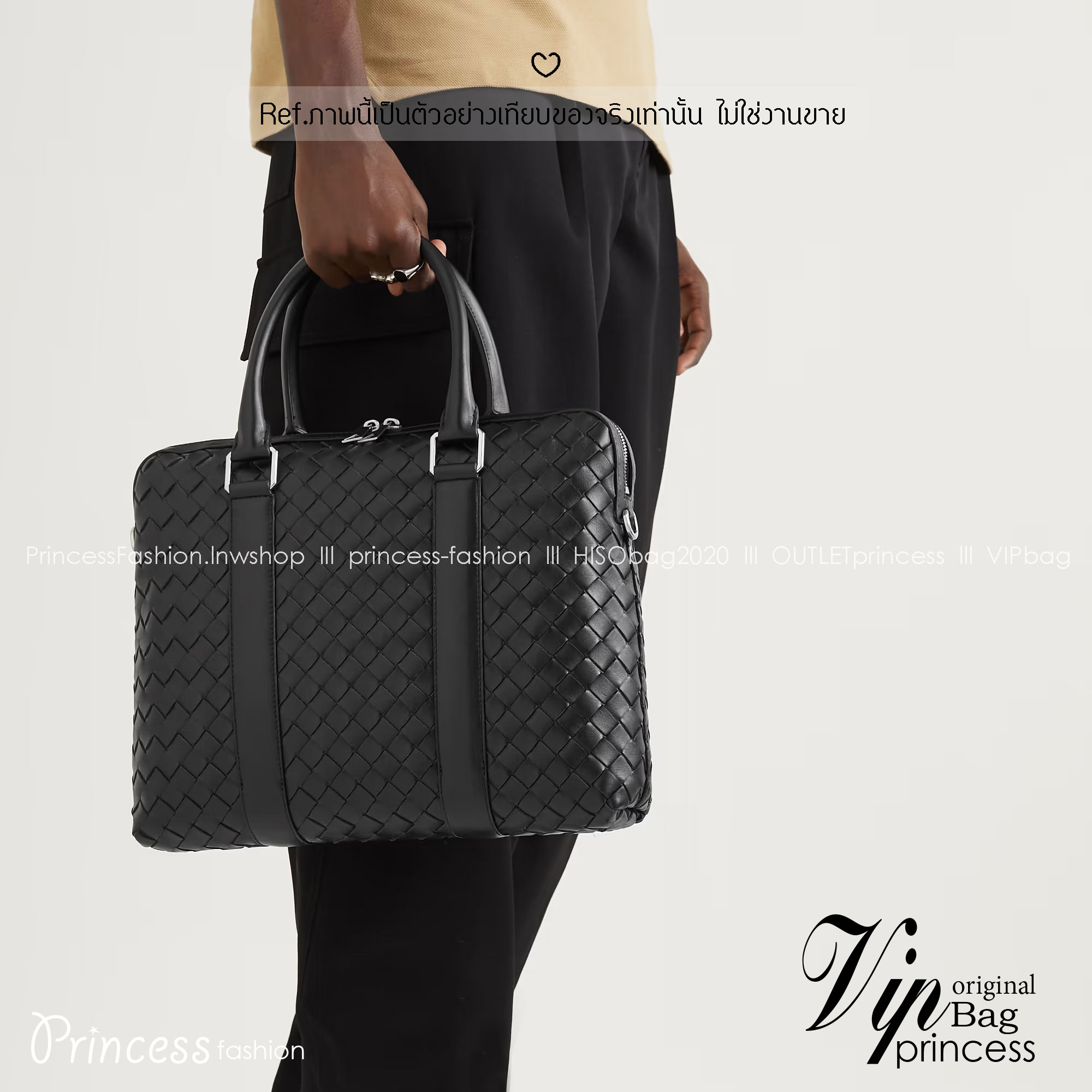 ORI หนังแท้ | Bottega Getaway Slim Intrecciato Leather Briefcase / Bottega Messenger Bag กระเป๋าใส่เอกสาร กระเป๋าทรงแมสเซ็นเจอร์ สวยเรียบหรูคลาสสิกเป็นเอกลักษณ์ โดดเด่นด้วยงานสานตาราง ดีไซน์เรียบง่าย แต่ดูแพง ไอเท็มสุดปัง!!