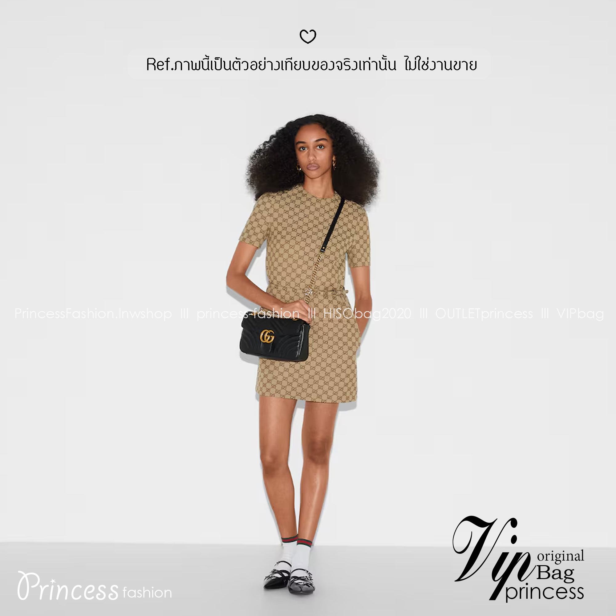 GUCCI GG Marmont Small Shoulder Bag กระเป๋าสะพายรุ่นคลาสสิค แต่งโลโก้สีทองโดดเด่น สวยหรูดูแพงขับผิว อัพลุคได้สบายๆ ด้านหลังดีไซน์รูปหัวใจ 🖤