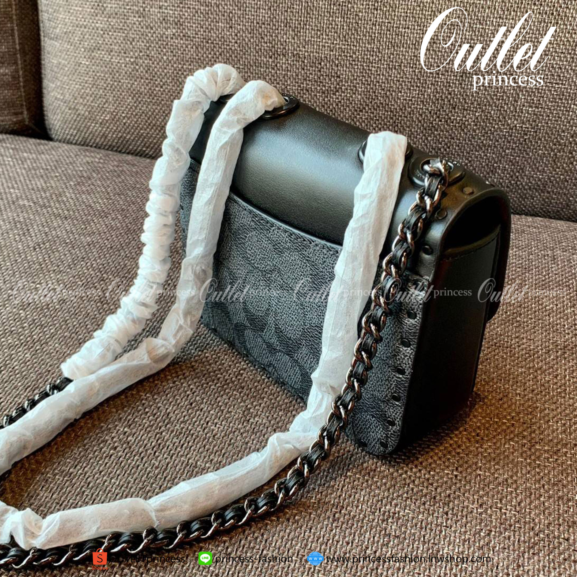 ของแท้ 100% COACH MADISON 16 CROSSBODY BAG LEATHER