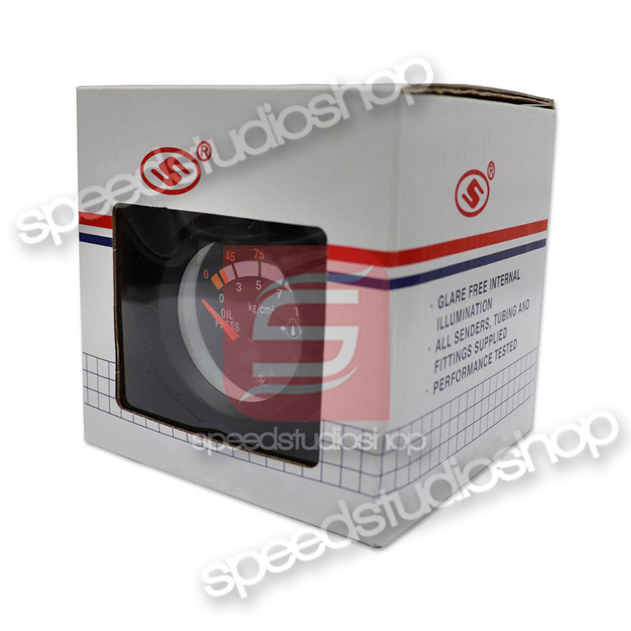 เกจ์วัด เกจวัด เกจ์วัดแรงดันน้ำมันเครื่อง แรงดันน้ำมันเครื่อง วัดแรงดันน้ำมันเครื่อง Oil pressure gauge ใช้ได้ทั้ง 12V และ 24V ขนาด 2 นิ้ว