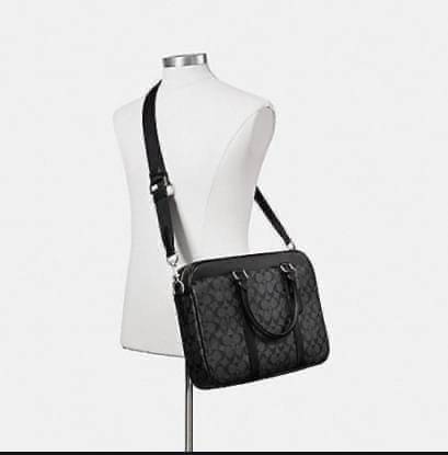 COACH PERRY SLIM BRIEF IN SIGNATURE พร้อมส่งสำหรับคุณผู้ชายค่ะ! กระเป๋าใส่เอกสาร หิ้ว//สะพายข้างหรือครอสบอดี้ร์ได้ค่ะ วัสดุหนังแท้หนังนิ่ม ลายCนูน เด่นชัดสวยงามมากค่ะ