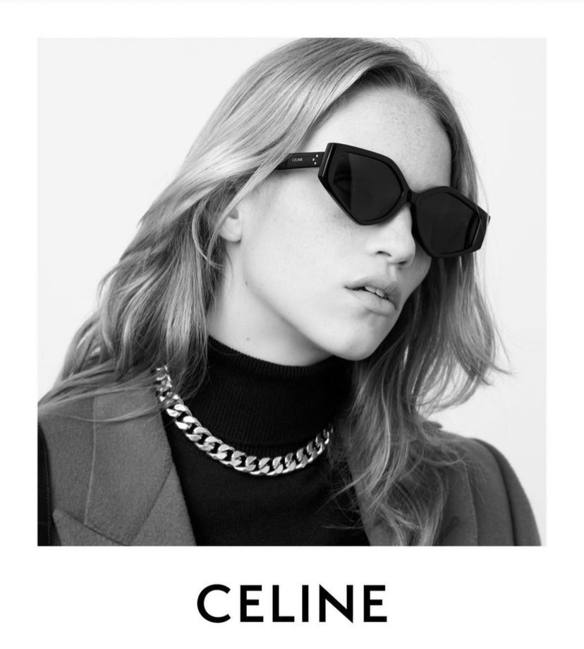 แว่นตาลิซ่า Celine Sunglass เกรดท็อปออริ 1:1 สลับแท้ เกรดดีสุด ใช้งานต่างประเทศได้ มาพร้อมกระเป๋าใส่แว่นปักลายซีลีน