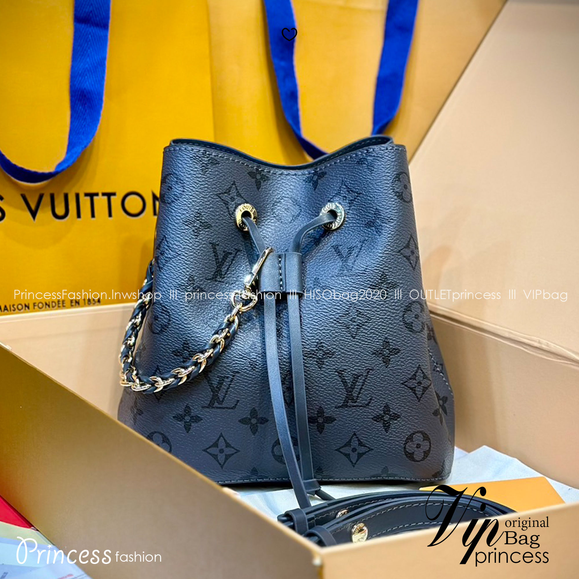 LV Neonoe BB bag Gray Other movies / LV Bucket Bag กระเป๋าทรงบัคเก็ตสีใหม่โทนเทา ทันสมัยและหรูหราสไตล์มินิมอล เกรดออริ ใช้งานต่างประเทศได้